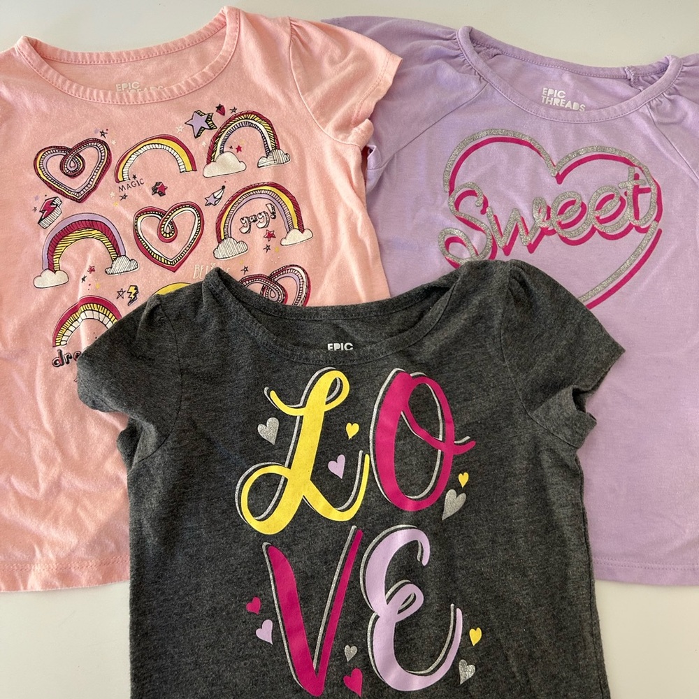 Lot of 3 Epic Threads Kids' Tees